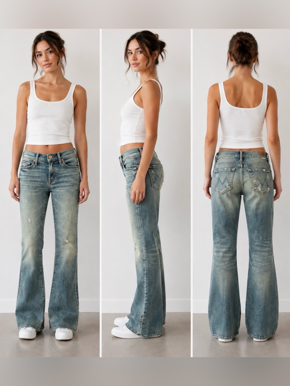 MOTHER Light Blue Flare Jeans